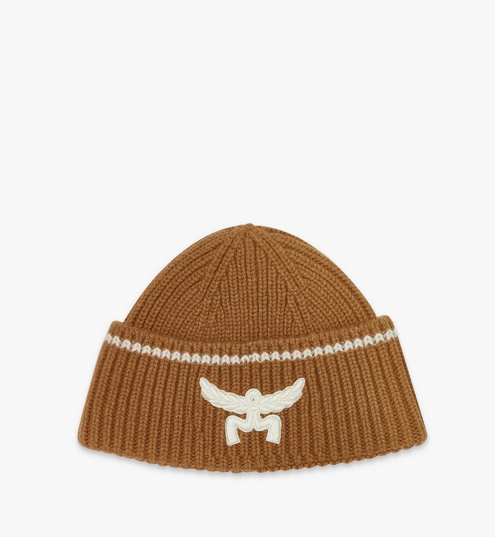 Logo Beanie in Wool and Recycled Cashmere 1